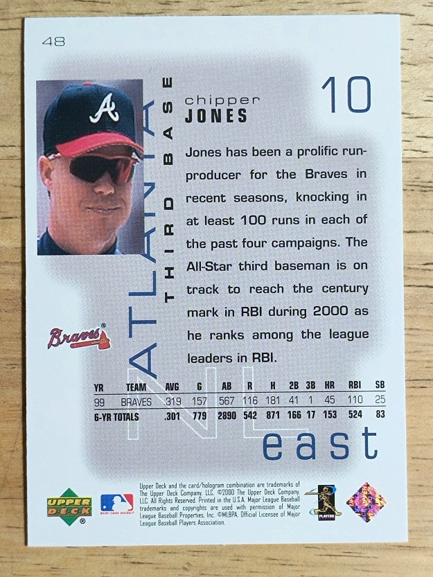 2000 Upper Deck Pros and Prospects #48 Chipper Jones
