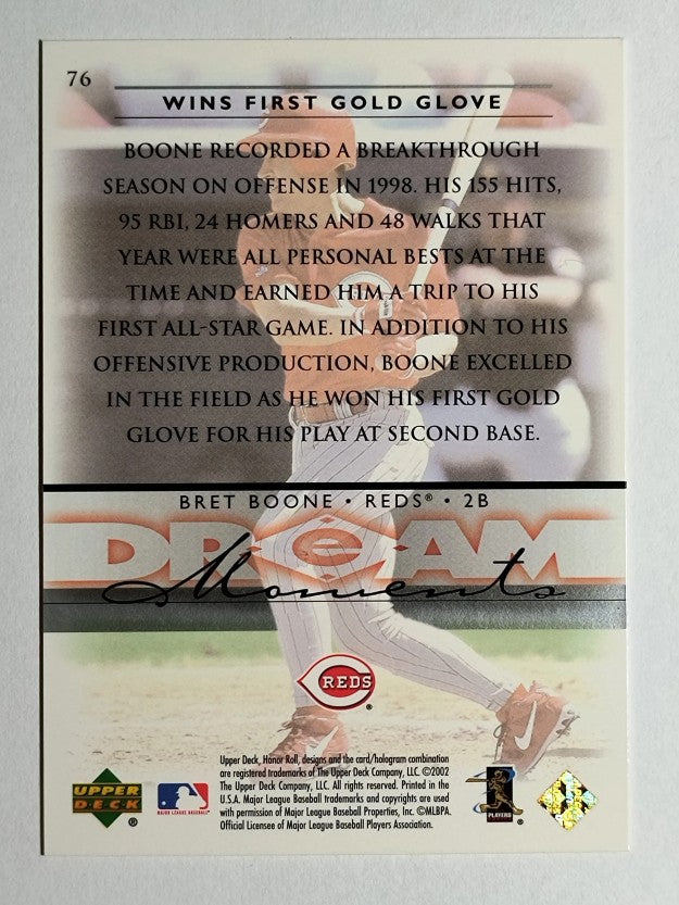 2002 Upper Deck Honor Roll #76 Bret Boone