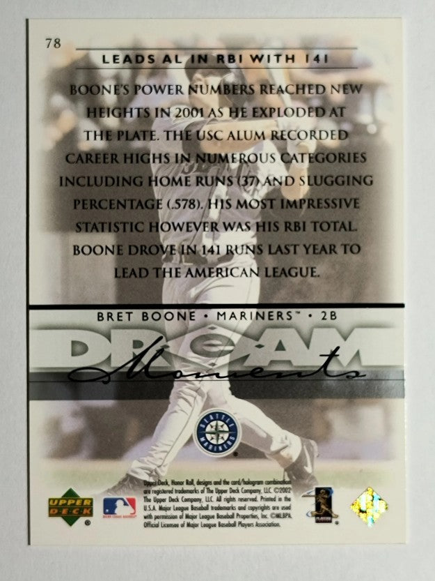 2002 Upper Deck Honor Roll #78 Bret Boone