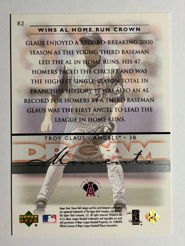 2002 Upper Deck Honor Roll #82 Troy Glaus