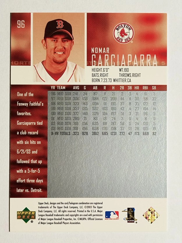 2004 Upper Deck #96 Nomar Garciaparra