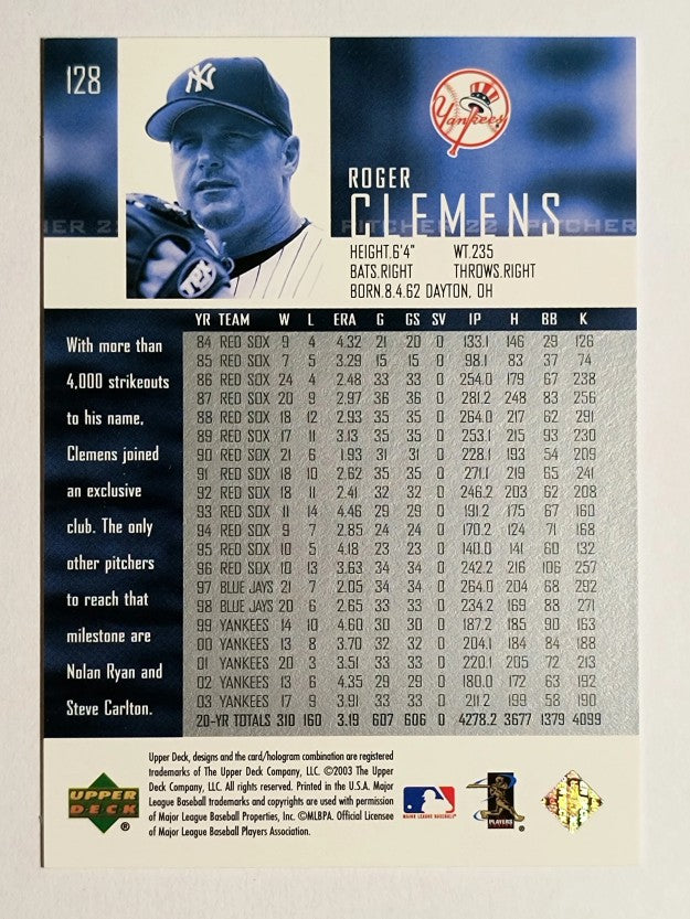 2004 Upper Deck #128 Roger Clemens