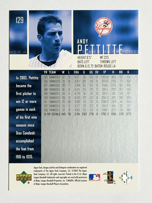 2004 Upper Deck #129 Andy Pettitte