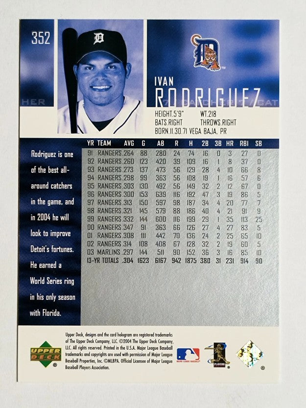 2004 Upper Deck #352 Ivan Rodriguez