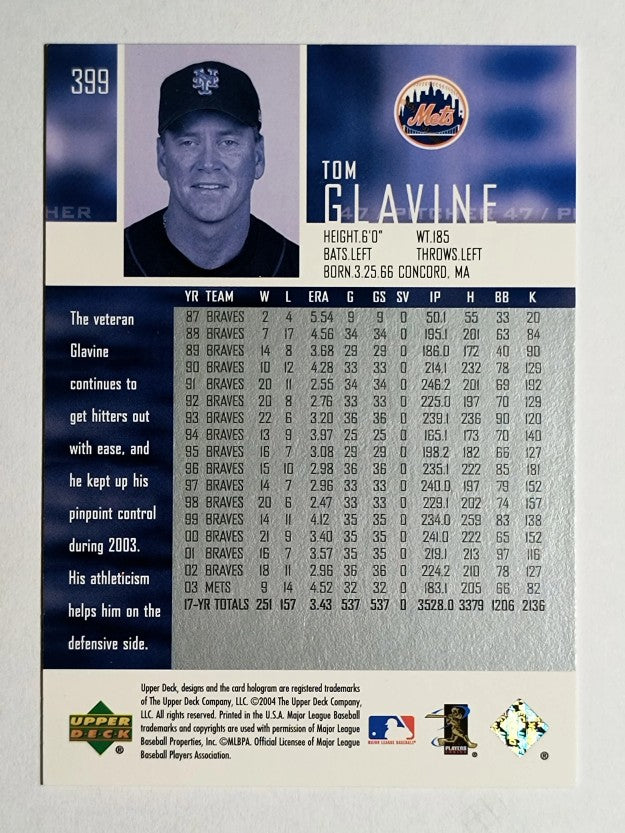 2004 Upper Deck #399 Tom Glavine