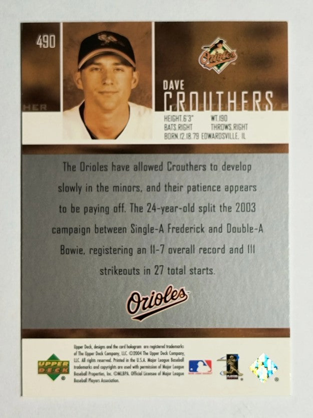 2004 Upper Deck Glossy #490 Dave Crouthers SR