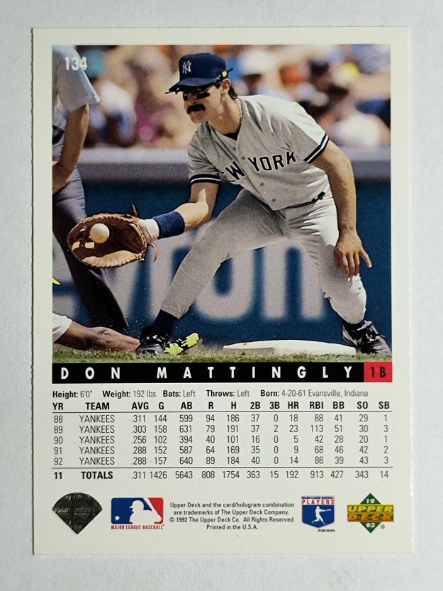 1993 Upper Deck #134 Don Mattingly