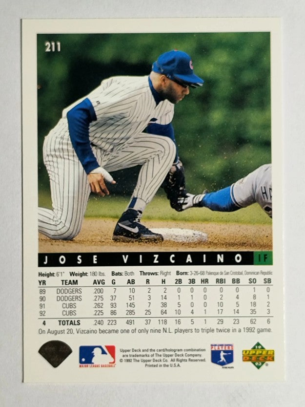 1993 Upper Deck #211 Jose Vizcaino