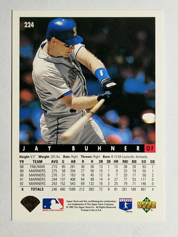 1993 Upper Deck #224 Jay Buhner