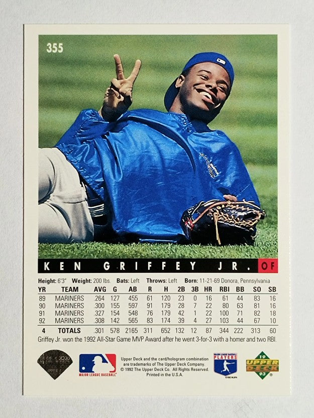 1993 Upper Deck #355 Ken Griffey Jr.