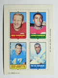 1969 Topps Four-in-One Reg Carolan/Larry Garron/W.K. Hicks/Pete Jacques (NM)