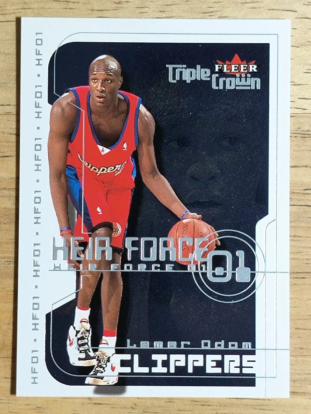 2000-01 Fleer Triple Crown Heir Force 01 #9 Lamar Odom