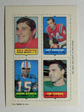 1969 Topps Four-in-One Rex Mirich/Art Graham/Jim Turner/John Stofa (NM)