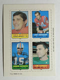 1969 Topps Four-in-One Rex Mirich/Art Graham/Jim Turner/John Stofa (NM)