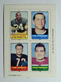 1969 Topps Four-in-One W.Wood/Steve Stonebreaker/Vince Promuto/Jim Cadile (EXMT)
