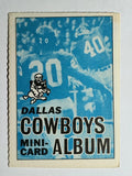 1969 Topps Mini-Albums Inserts #5 Dallas Cowboys (EXMT)