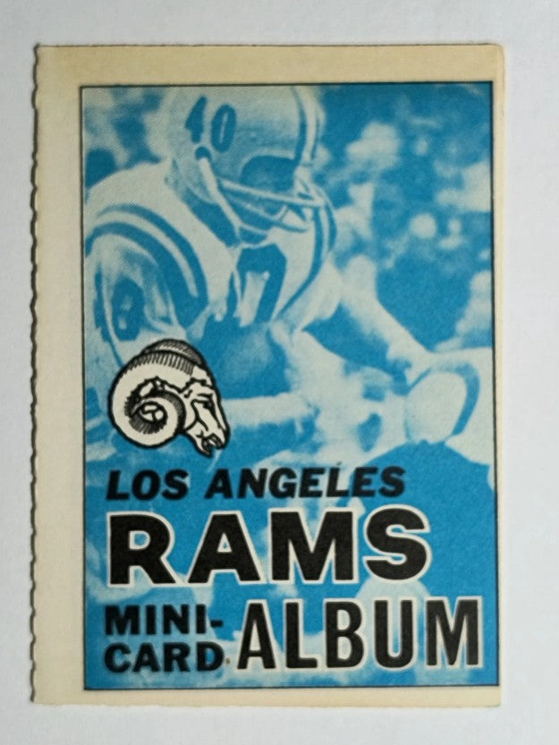 1969 Topps Mini-Albums Inserts #8 Los Angeles Rams (EX)