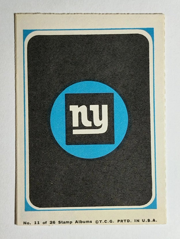 1969 Topps Mini-Albums Inserts #11 New York Giants (EXMT)