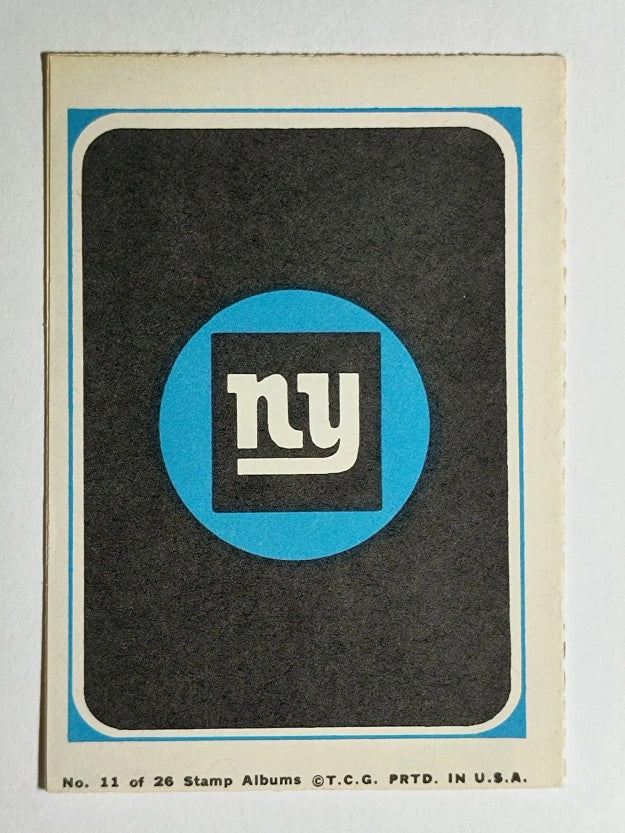 1969 Topps Mini-Albums Inserts #11 New York Giants (EX)