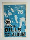 1969 Topps Mini-Albums Inserts #18 Buffalo Bills (NM)