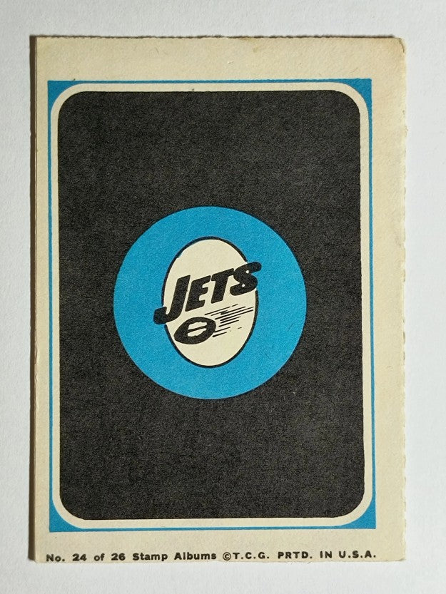 1969 Topps Mini-Albums Inserts #24 New York Jets (EXMT)