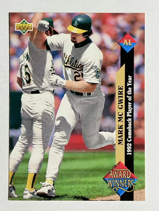 1993 Upper Deck #493 Mark McGwire AW