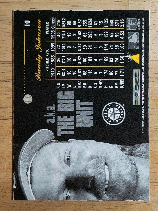 1996 Pinnacle Aficionado #10 Randy Johnson