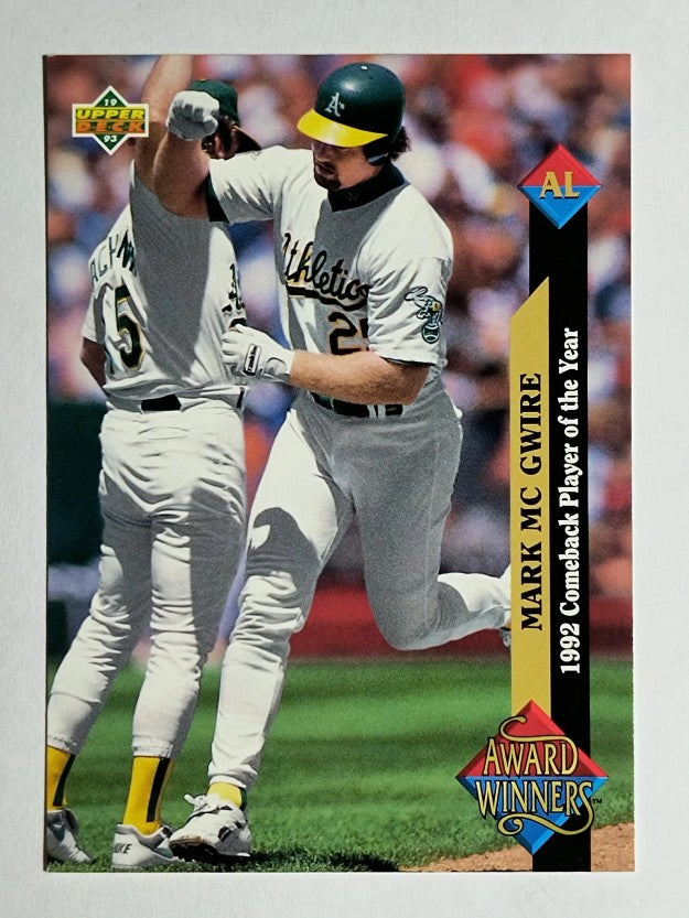 1993 Upper Deck #493 Mark McGwire AW