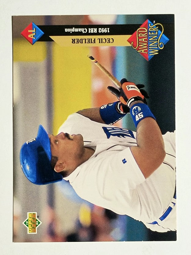 1993 Upper Deck #499 Cecil Fielder AW