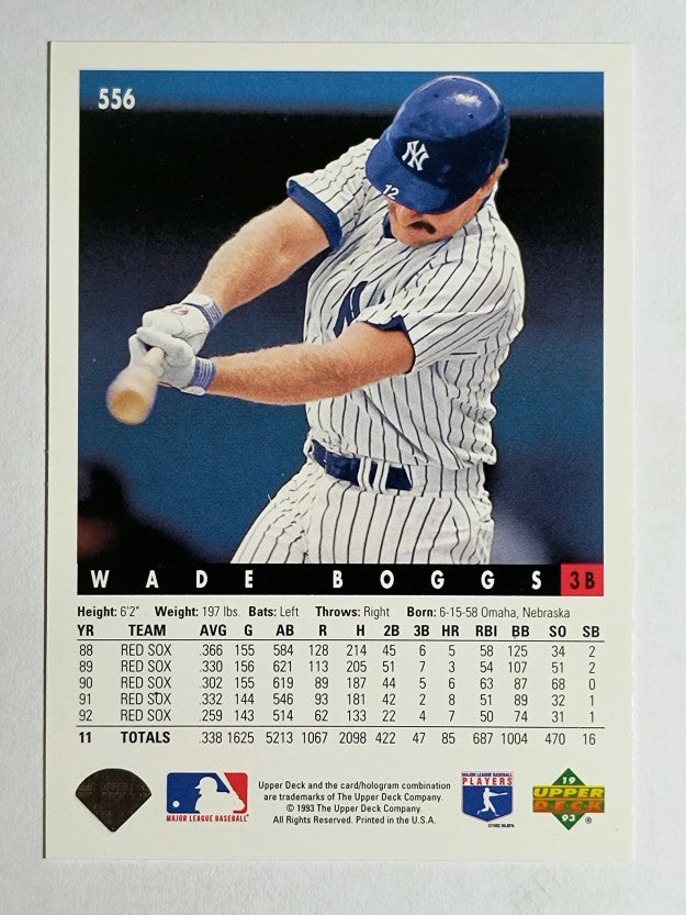 1993 Upper Deck #556 Wade Boggs