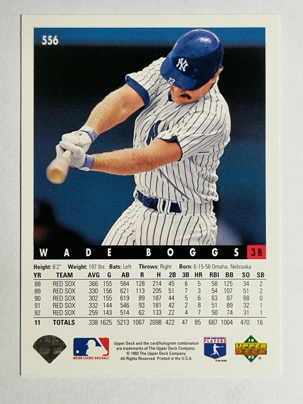 1993 Upper Deck #556 Wade Boggs