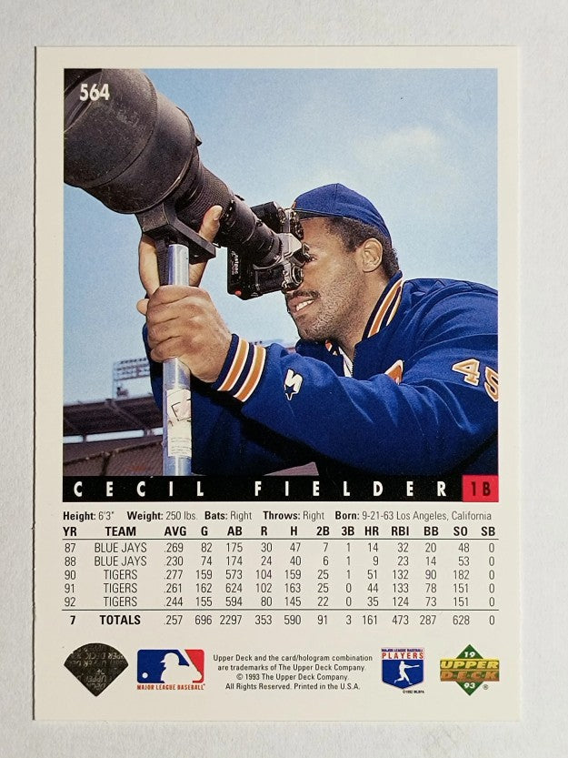 1993 Upper Deck #564 Cecil Fielder