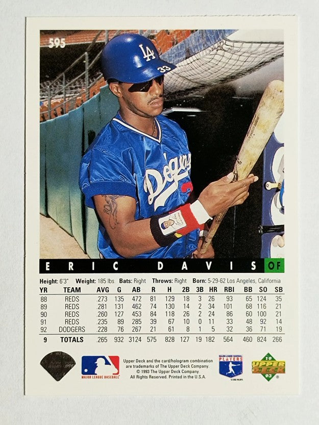 1993 Upper Deck #595 Eric Davis