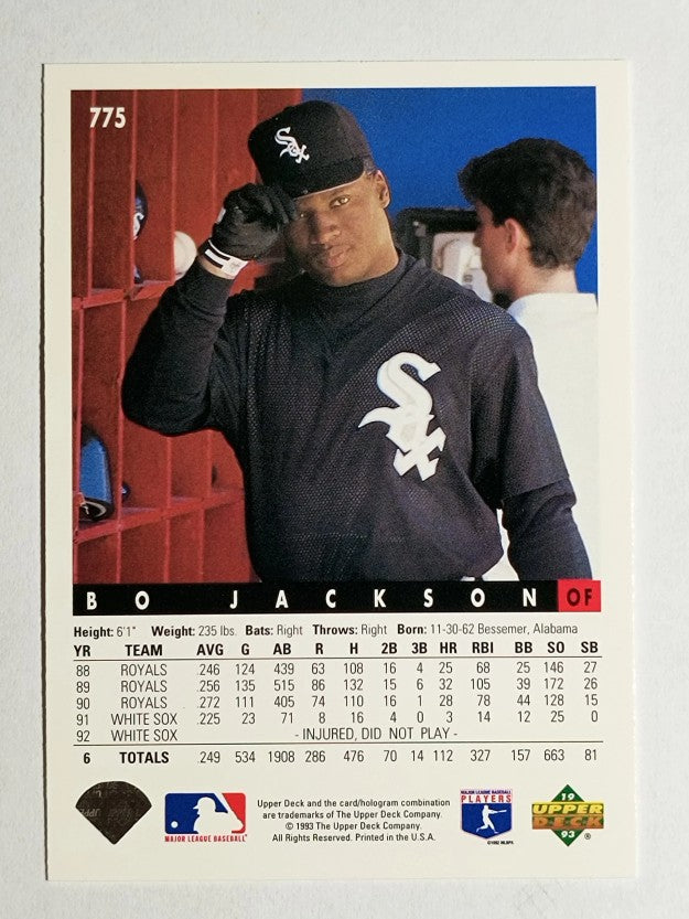 1993 Upper Deck #775 Bo Jackson