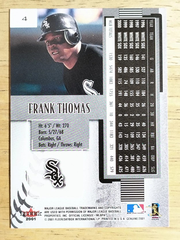 2001 Fleer Genuine #4 Frank Thomas