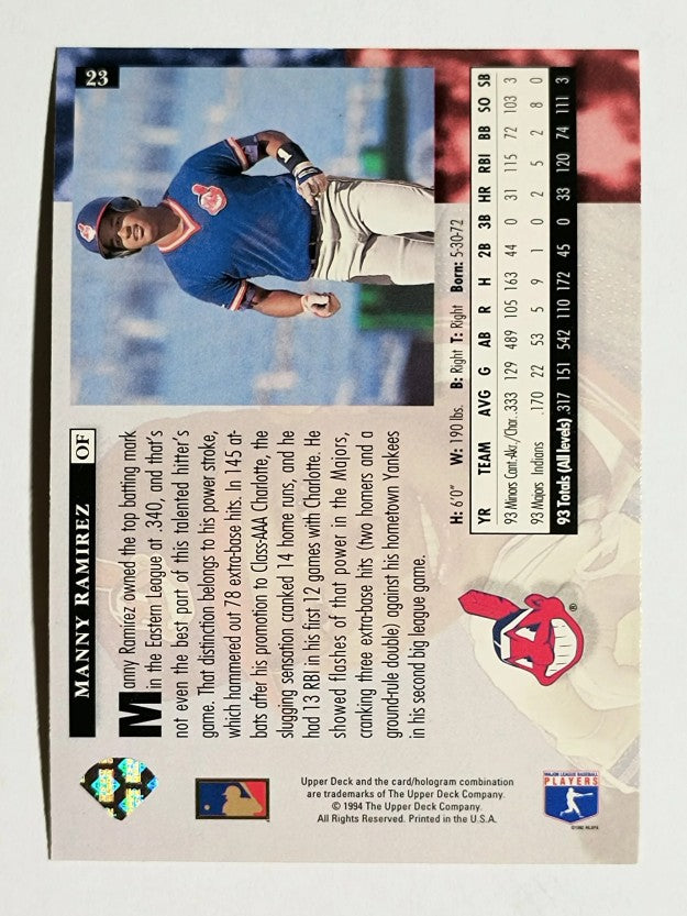 1994 Upper Deck #23 Manny Ramirez