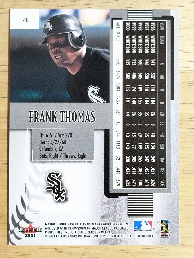 2001 Fleer Genuine #4 Frank Thomas