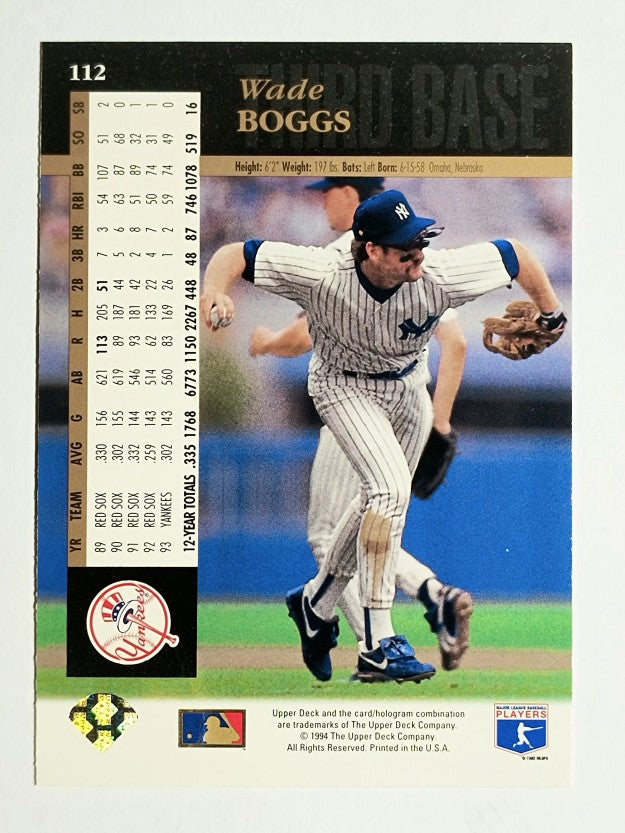 1994 Upper Deck #112 Wade Boggs