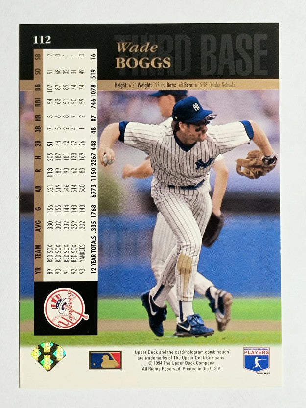 1994 Upper Deck #112 Wade Boggs