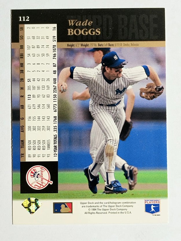 1994 Upper Deck #112 Wade Boggs