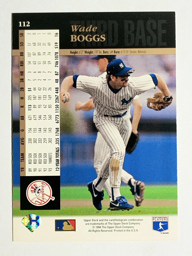 1994 Upper Deck #112 Wade Boggs