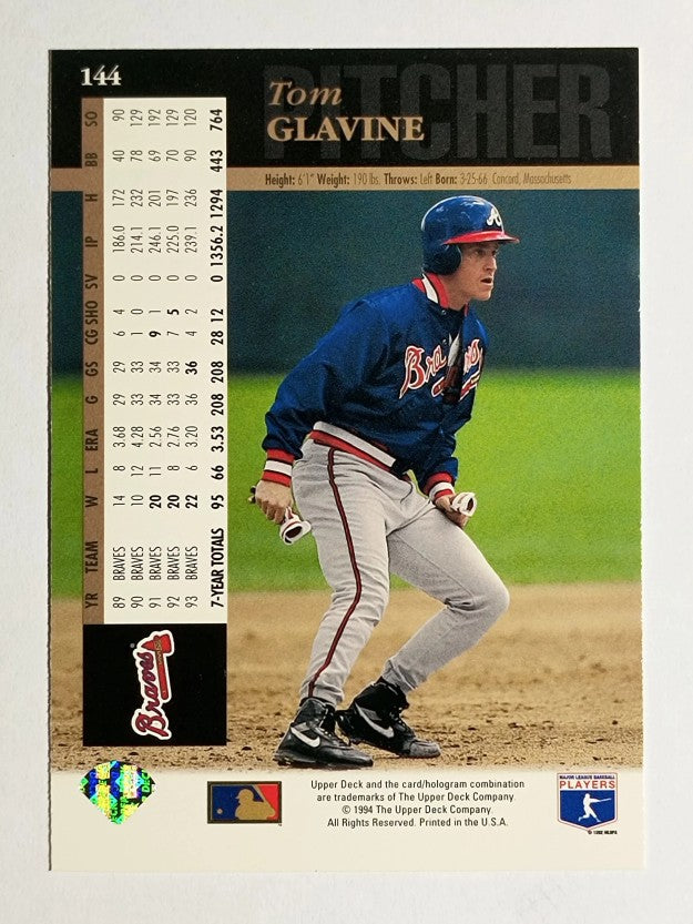 1994 Upper Deck #144 Tom Glavine