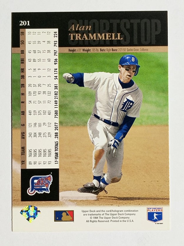 1994 Upper Deck #201 Alan Trammell