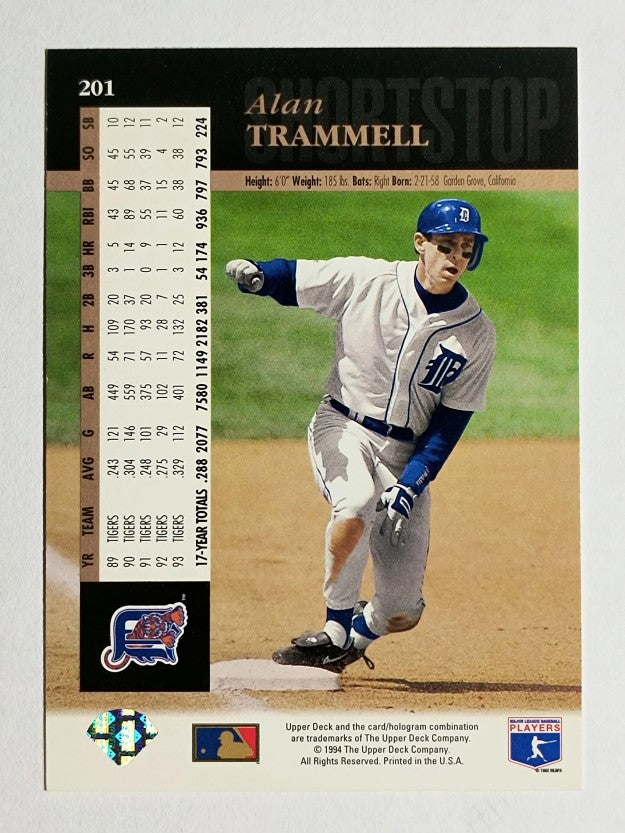 1994 Upper Deck #201 Alan Trammell