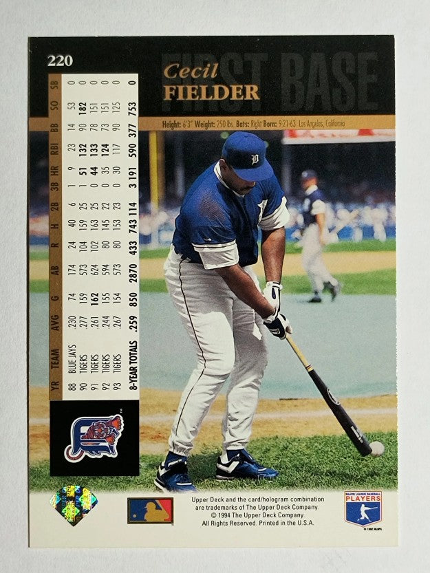 1994 Upper Deck #220 Cecil Fielder
