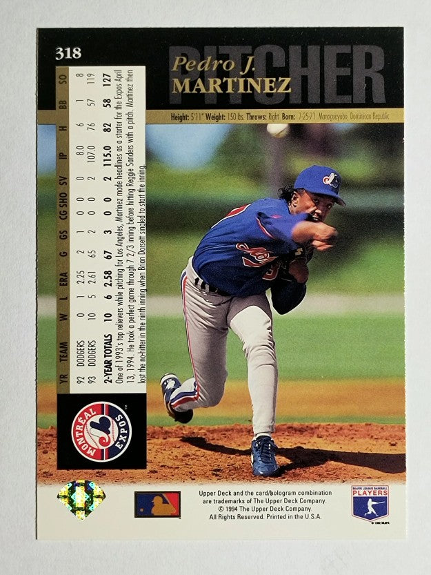 1994 Upper Deck #318 Pedro Martinez