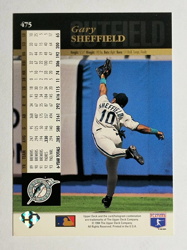 1994 Upper Deck #475 Gary Sheffield