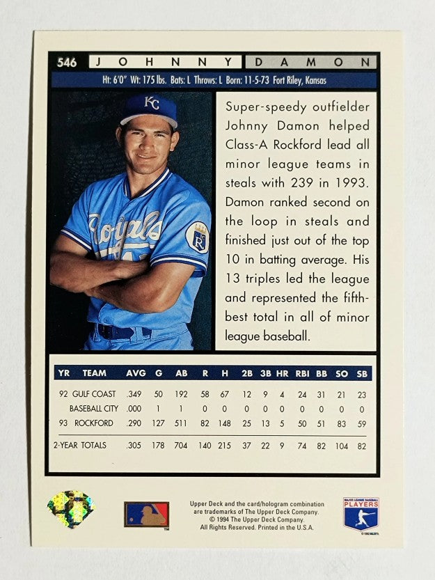1994 Upper Deck #546 Johnny Damon