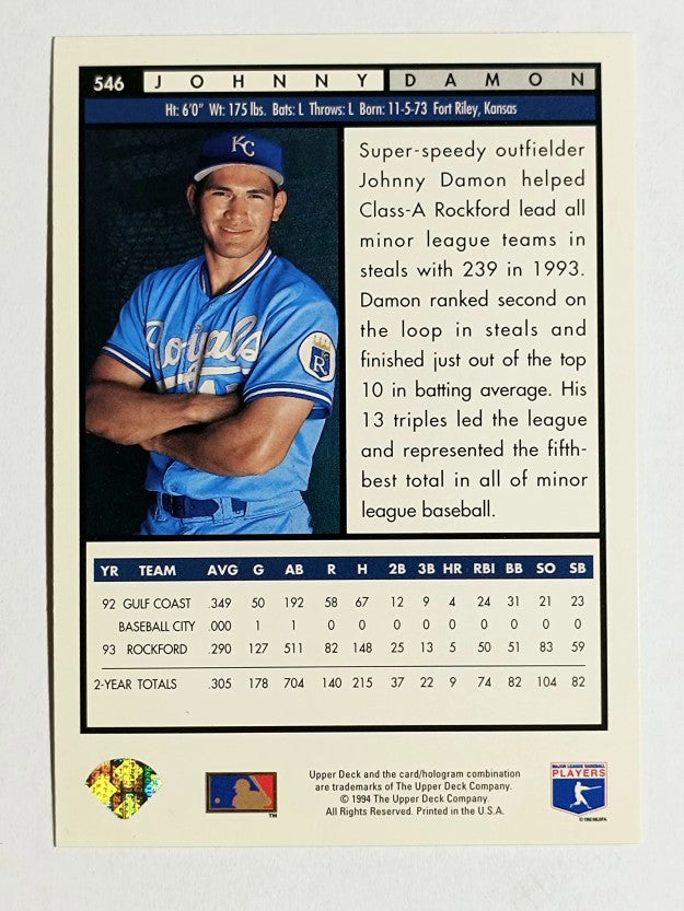 1994 Upper Deck #546 Johnny Damon