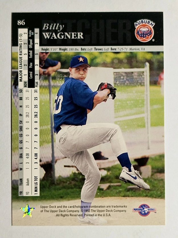 1994 Upper Deck Minors #86 Billy Wagner (NM)